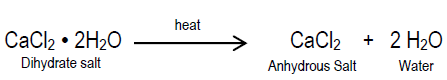<p>the chemical formula, then a dot, and then the coefficient of how many water molecules there are per formula unit</p>