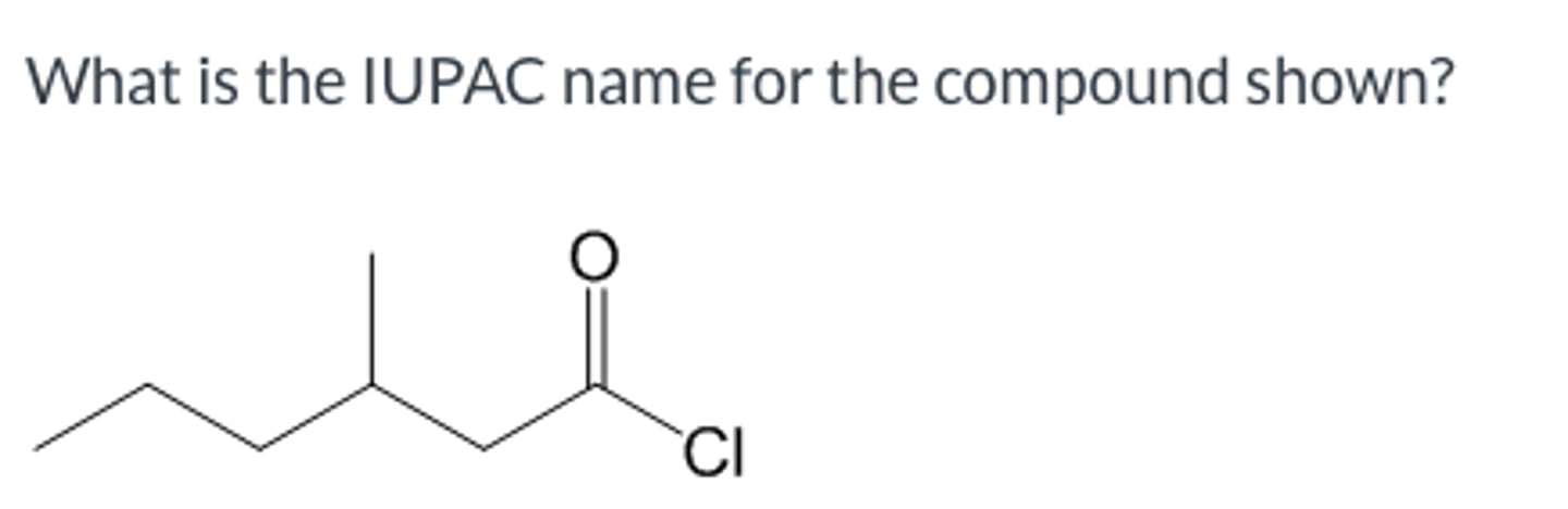 <p>What is the IUPAC name for the compound shown?</p>