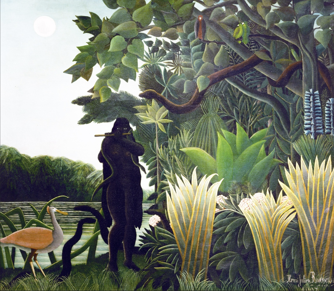 <p><span>The Snake Charmer (d’Orsay) commissioned by Berthe, Comtesse de Delaunay, mother of artist Robert Delaunay, Rousseau’s first large commission</span></p>