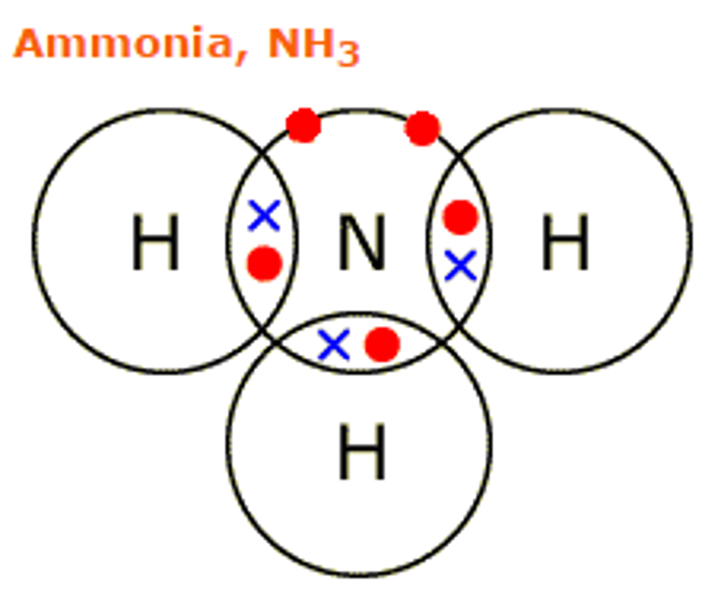 <p>electrons drawn in overlap between outer shells of two atoms are shared between those atoms</p>