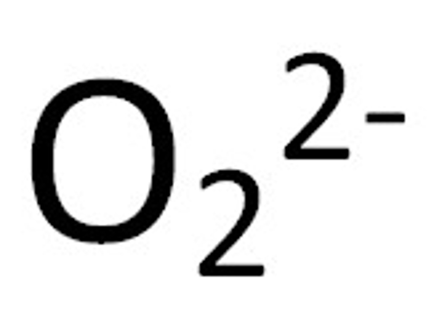<p>O2 2-</p>