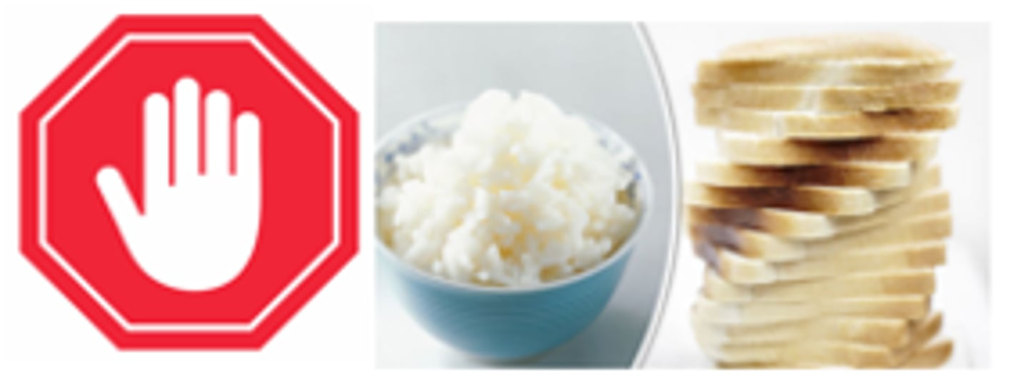 <p>el arroz blanco; el pan blanco</p>
