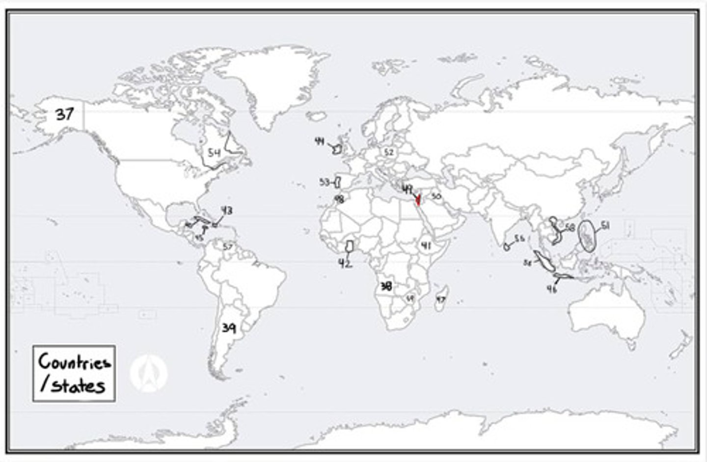 <p>What is #49? (countries/states)</p>