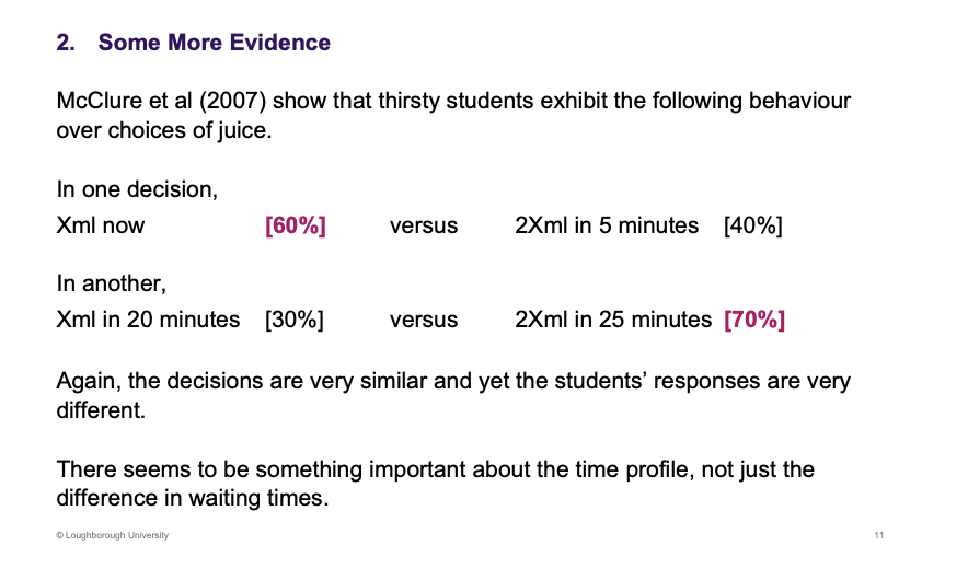 <p></p><p>Change decisions when there is a time frame</p>