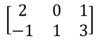 <p>matrix having unequal number of rows and columns.</p>
