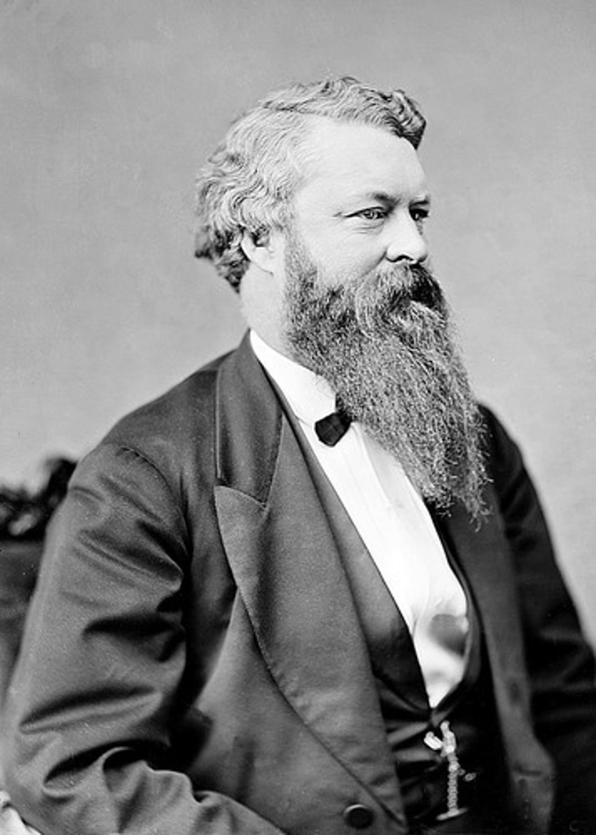 <p>Secretary of War accepted bribes to short supplies to Indian Reservations.</p>