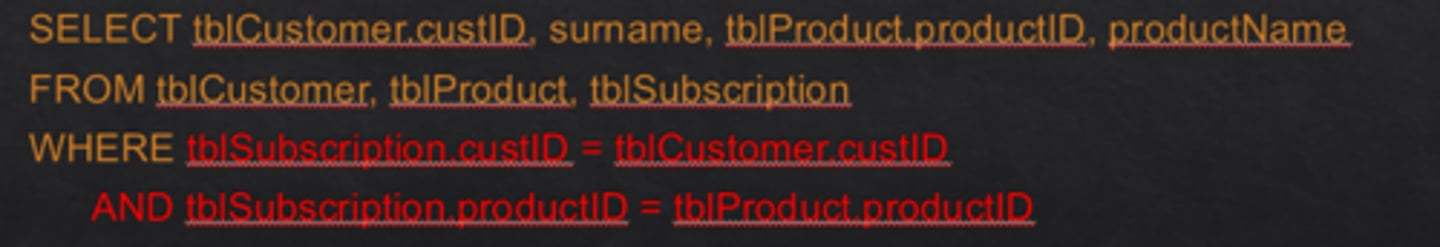 <p>When you are selecting attributes from linked tables, if the attribute name occurs in more than one table, you should specify the table name</p><p>If the attribute name occurs in only one table, specifying the table name is optional</p>