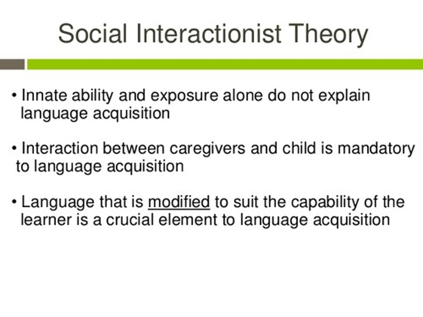 <p>(C) Interactionist approach</p><p>This therapist would support the interactionist approach because his recommended course of action is to increase the child's interaction with other children.</p>