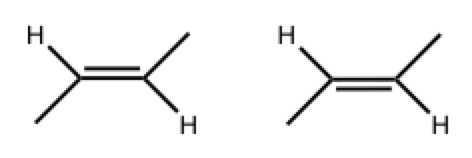 <p><span>Do the molecules above have a different configuration</span></p>