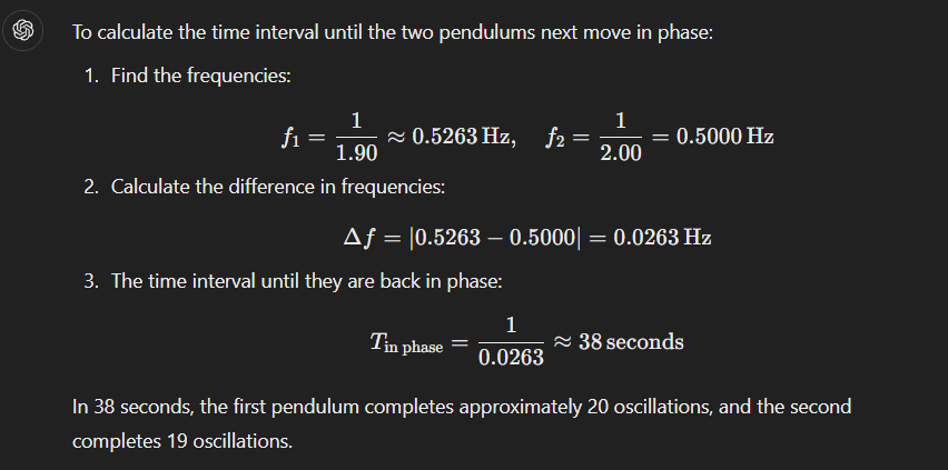 <p>to find oscillations, multiply frequency x length of time (since fequency is how many occurs in 1 second!)</p>