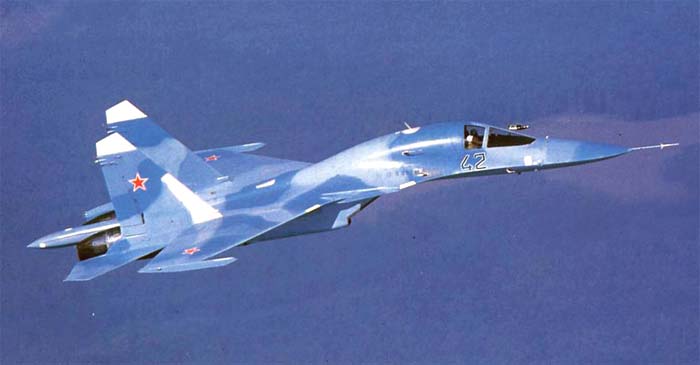 <p>FULLBACK, Sukhoi Su-34, Су-34 (Side-by-side seats, Canards, Long tail sting)</p>