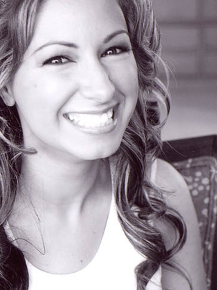 <p>She is happy,</p>