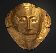 <p>Death Mask of Agamemnon - ( Grave Circle A, Mycenae )</p>