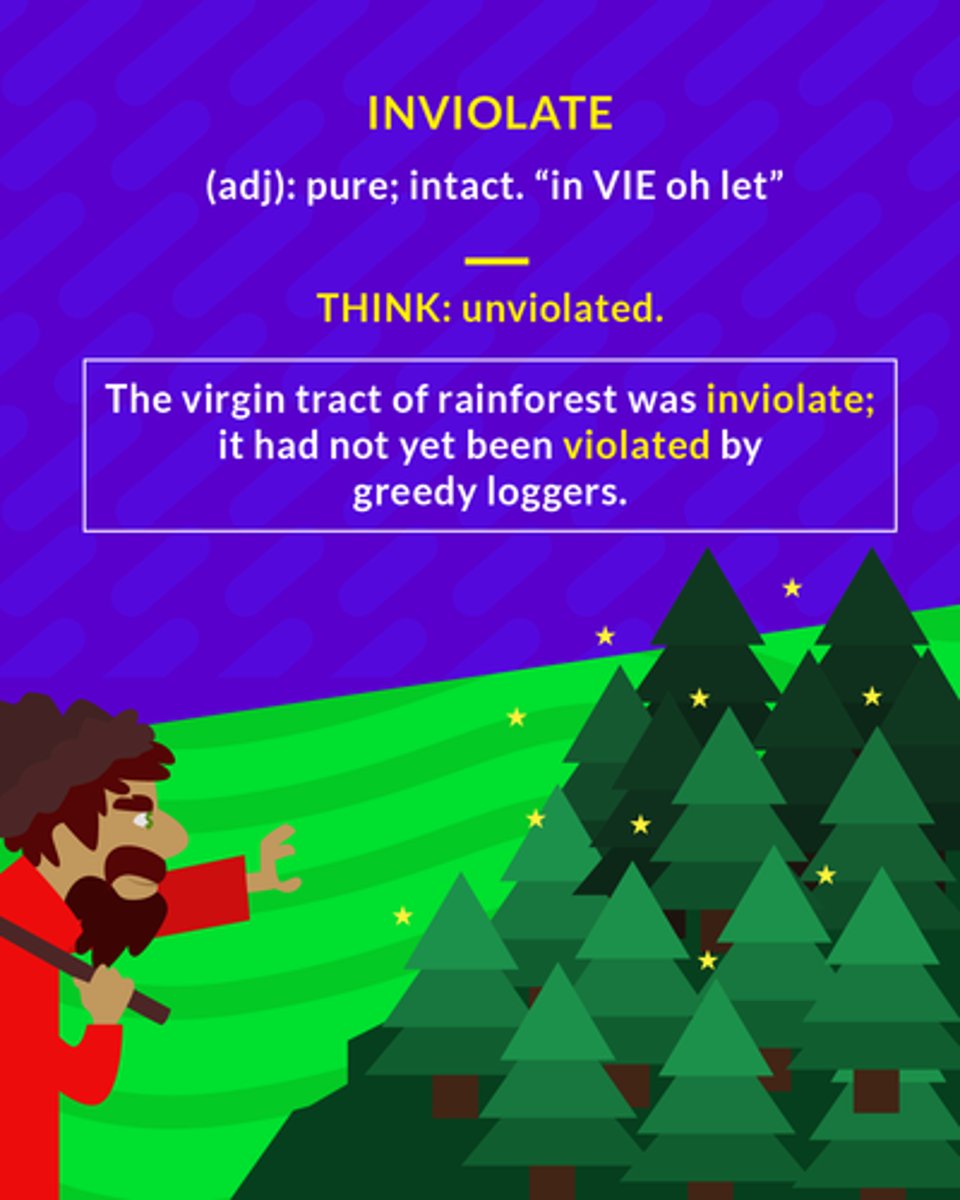 <p>free or safe from injury or violation</p><p>(adj.) pure</p>