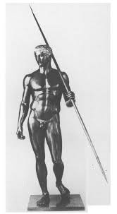 <p>Although none of his original works survive, his ideas were so important that many of his works were copied to varying degrees of success during the Roman period. </p><p>An iconic example of his work was the Doryphoros of Polykleitos, depicted below.</p>