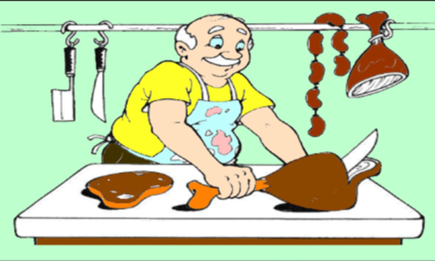 <p>butcher's shop</p>