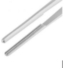 <p>What are the characteristics of DeBakey and other small tissue forceps?</p>