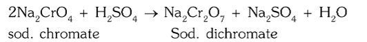 <p>How is sodium dichromate separated from sodium sulphate?</p>