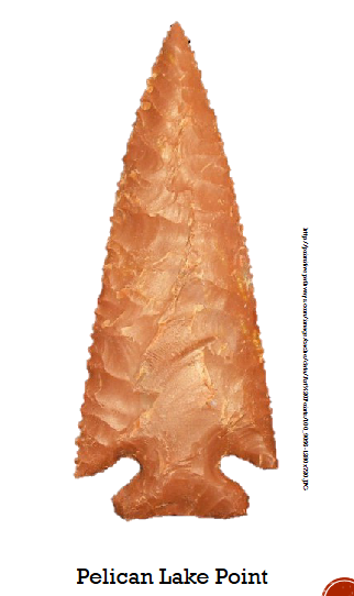 <ul><li><p><strong>3,250–1,500 years ago</strong></p></li></ul><ul><li><p>Period of <strong>cooler, wetter winters</strong>.</p></li><li><p>Evidence of <strong>tipi structures</strong> (stone rings).</p></li><li><p><strong>Pelican Lake points:</strong> corner-notched, “<strong>Christmas tree-like</strong>” form.</p></li></ul><p></p>