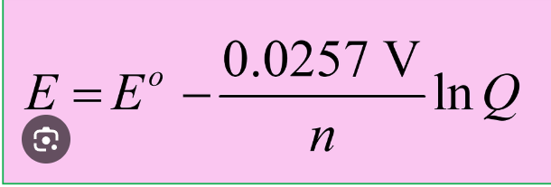 <p>Equilibrium Potential (E)</p>