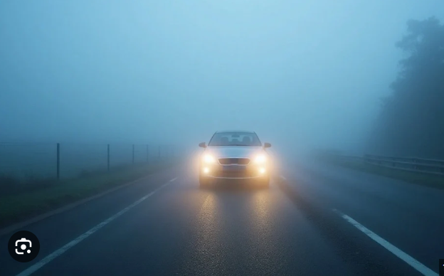 <p>Use <strong>parking lights</strong> in rain, fog, or dust; use <strong>low beam headlights</strong> if visibility is poor.</p>