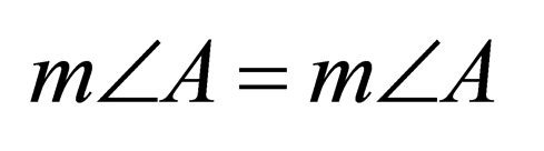 A quantity is congruent (equal) to itself. a = a