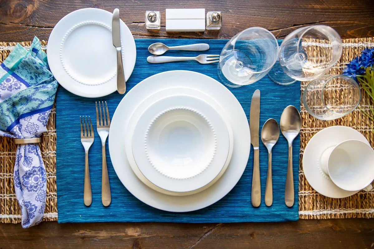 <p>Setting the table</p>