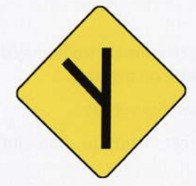 <p>Road Branching Off to the Left</p>