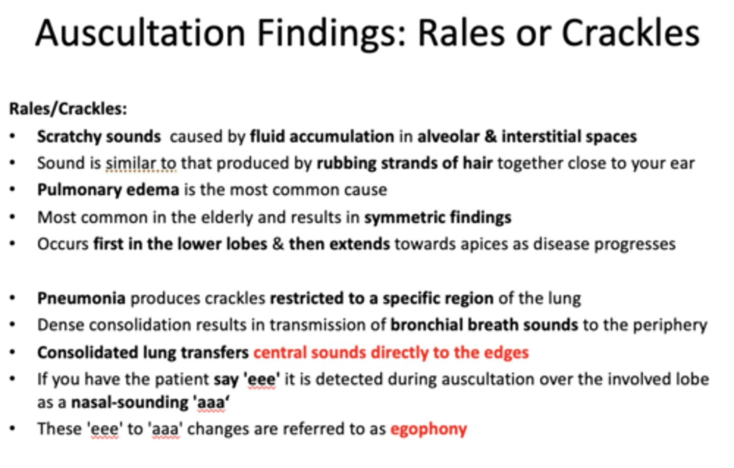 <p>bronchial breath sounds</p>