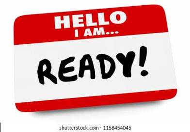 <p>To be ready (for)</p>