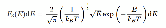 <p>Maxwell-Boltzmann Energy distribution </p>