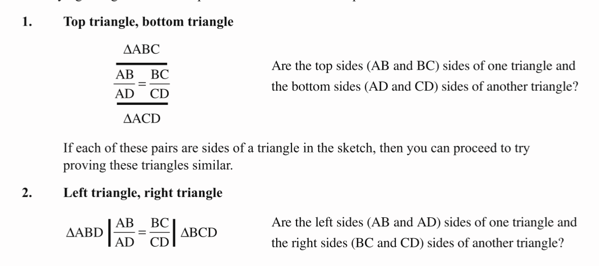<ol><li><p>Are the top/bottom of the fraction able to create a reasonable triangle</p><ol><li><p>Are the left/right sides of the fraction able to create a reasonable triangle</p></li></ol></li></ol>