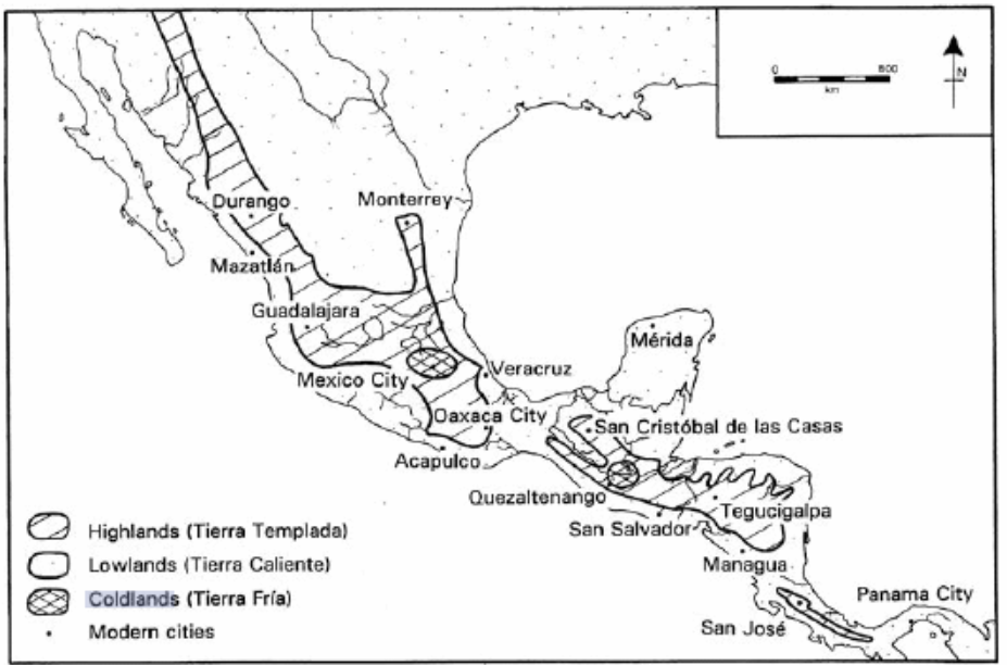 <p>Highlands (Tierra Templada)</p><p>Temperate, arid</p><p>1000-2000 masl</p><p>A.2 figure also look A.3 </p>