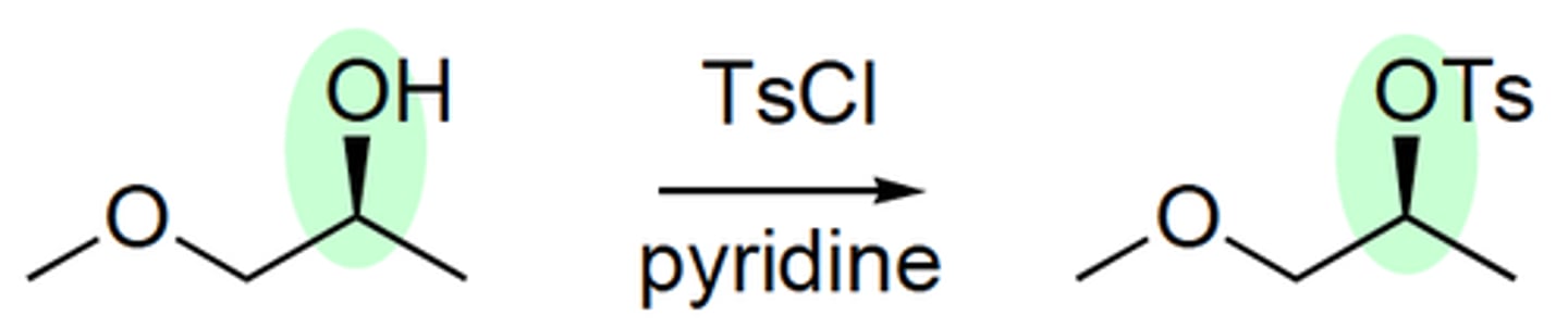 <p>tosylate</p><p>retention</p>