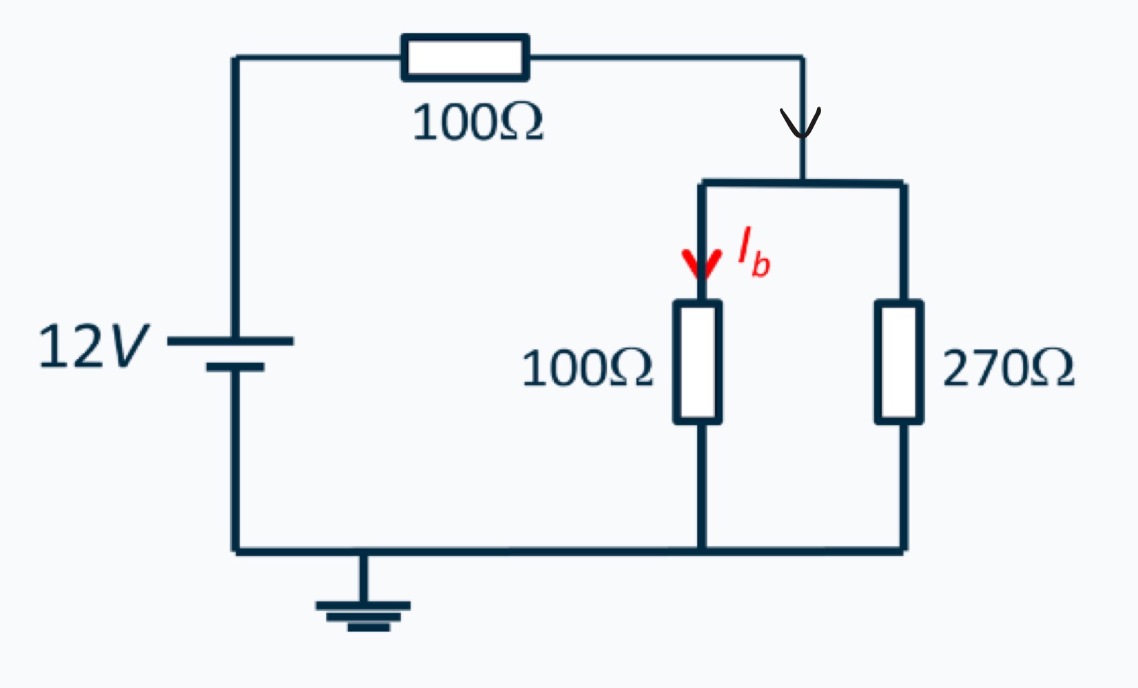 <p>What is the current Ib?</p>