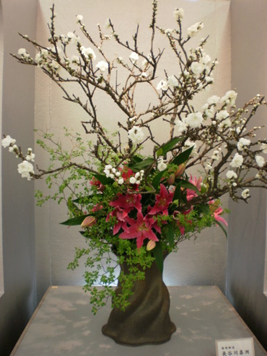 <p>nghệ thuật cắm hoa (~をします :cắm hoa )</p>