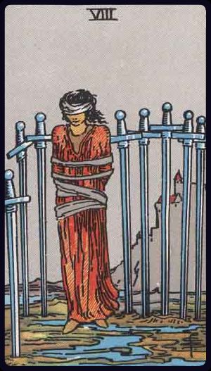 <p>EIGHT OF SWORDS</p>