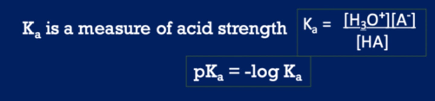 <p>the tendency to give up a proton (acid strength)</p>