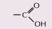 <p>-COOH group, CnH2nO, carboxy- / -oic acid eg ethanoic acid</p><p>weak acids as they partially dissociate in water</p>