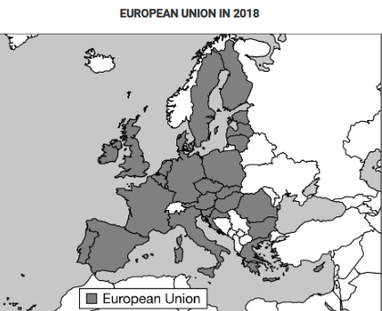 <p>Which of the following statements best explains a limitation of the political map shown in conveying economic information?</p>