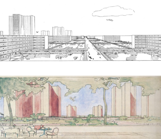 <p><span>Contemporary City for Three Million, Le Corbusier (project, 1922)</span></p>