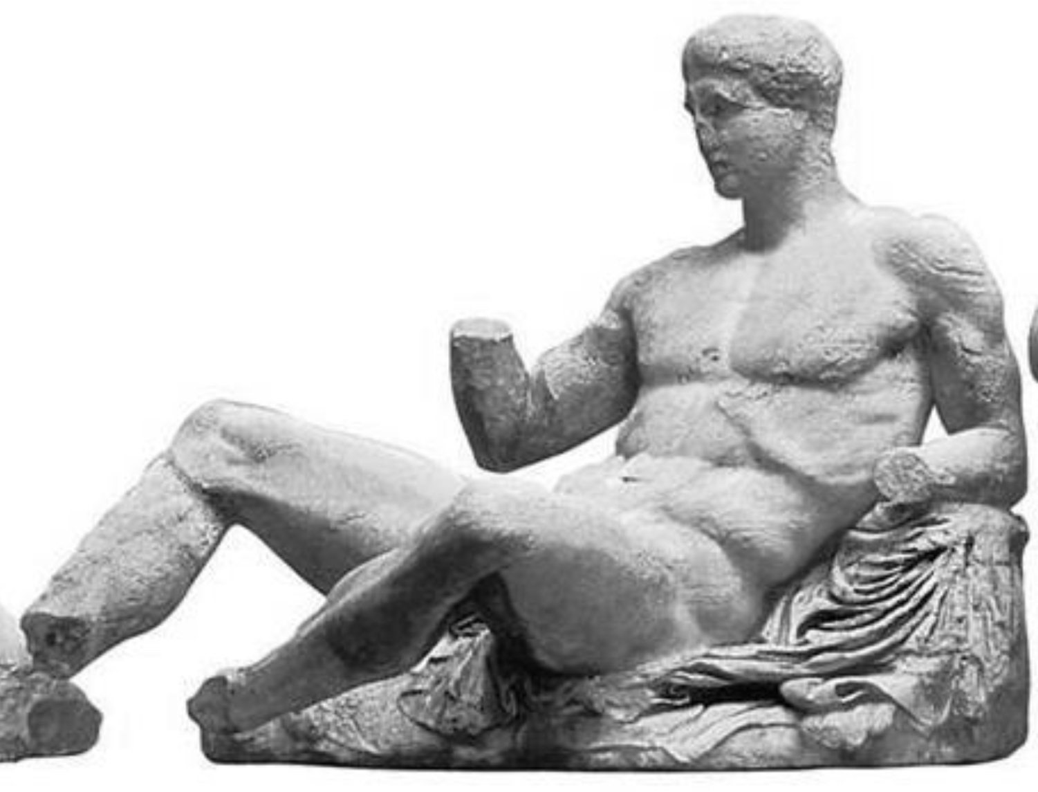 <p>How is detail created in the figure of Dionysus on the East pediment? (3 POINTS)</p>