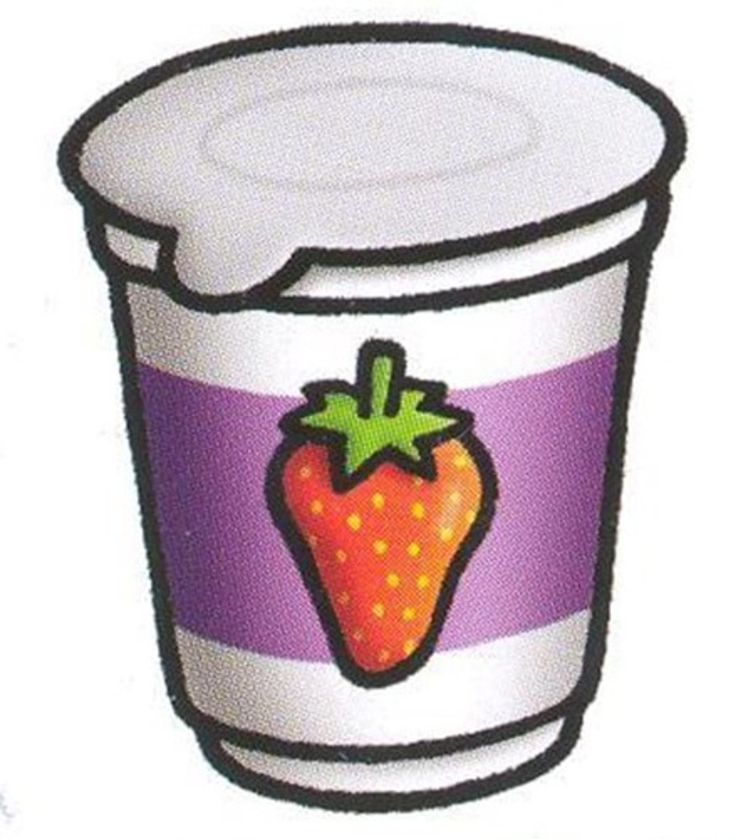 <p>a strawberry yogurt</p>