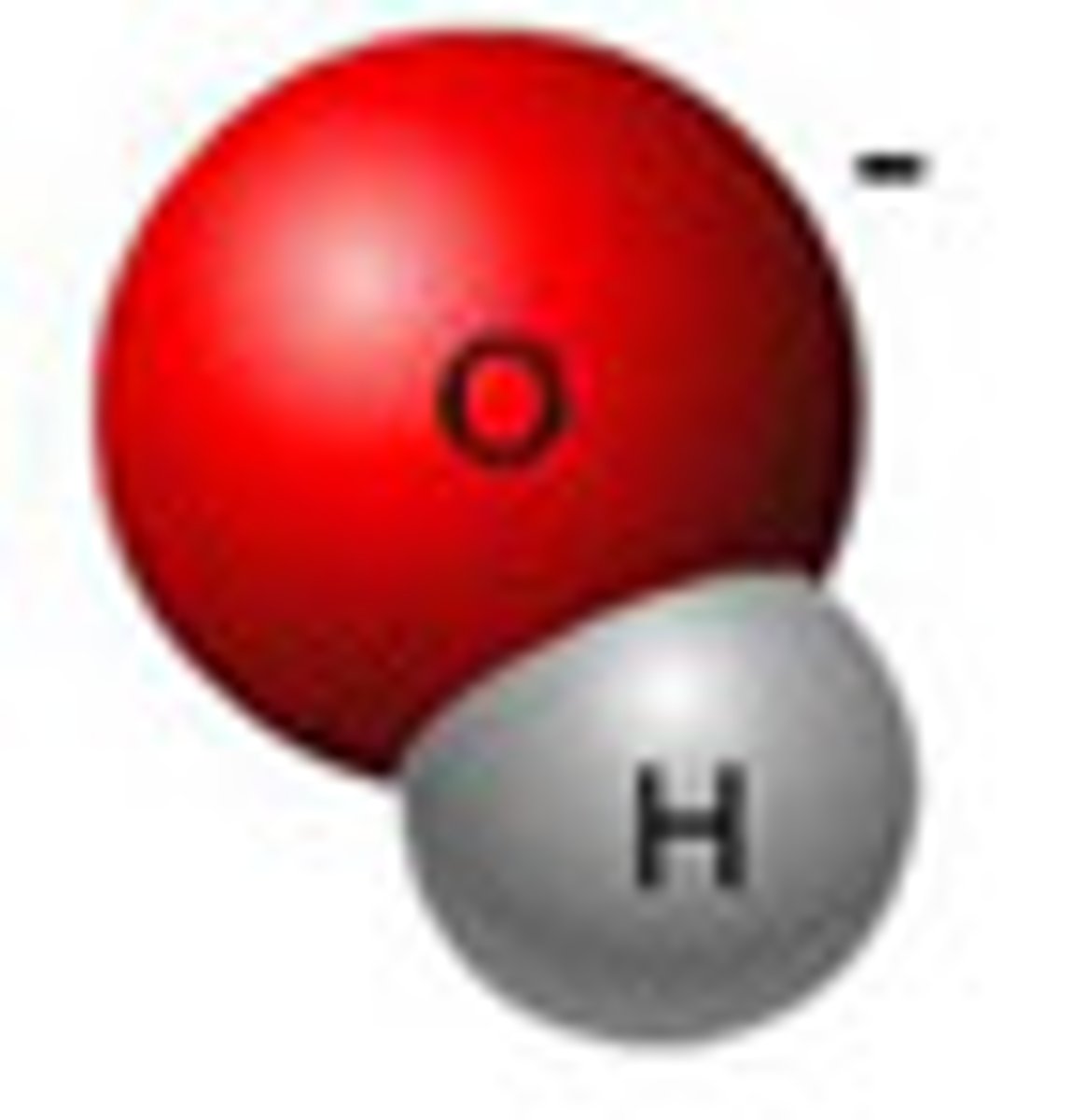 <p>hydroxide ions. OH-</p>