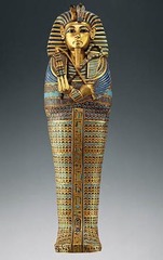 <p>Egyptian 18th Dynasty. Gold, height 72&quot;.</p>