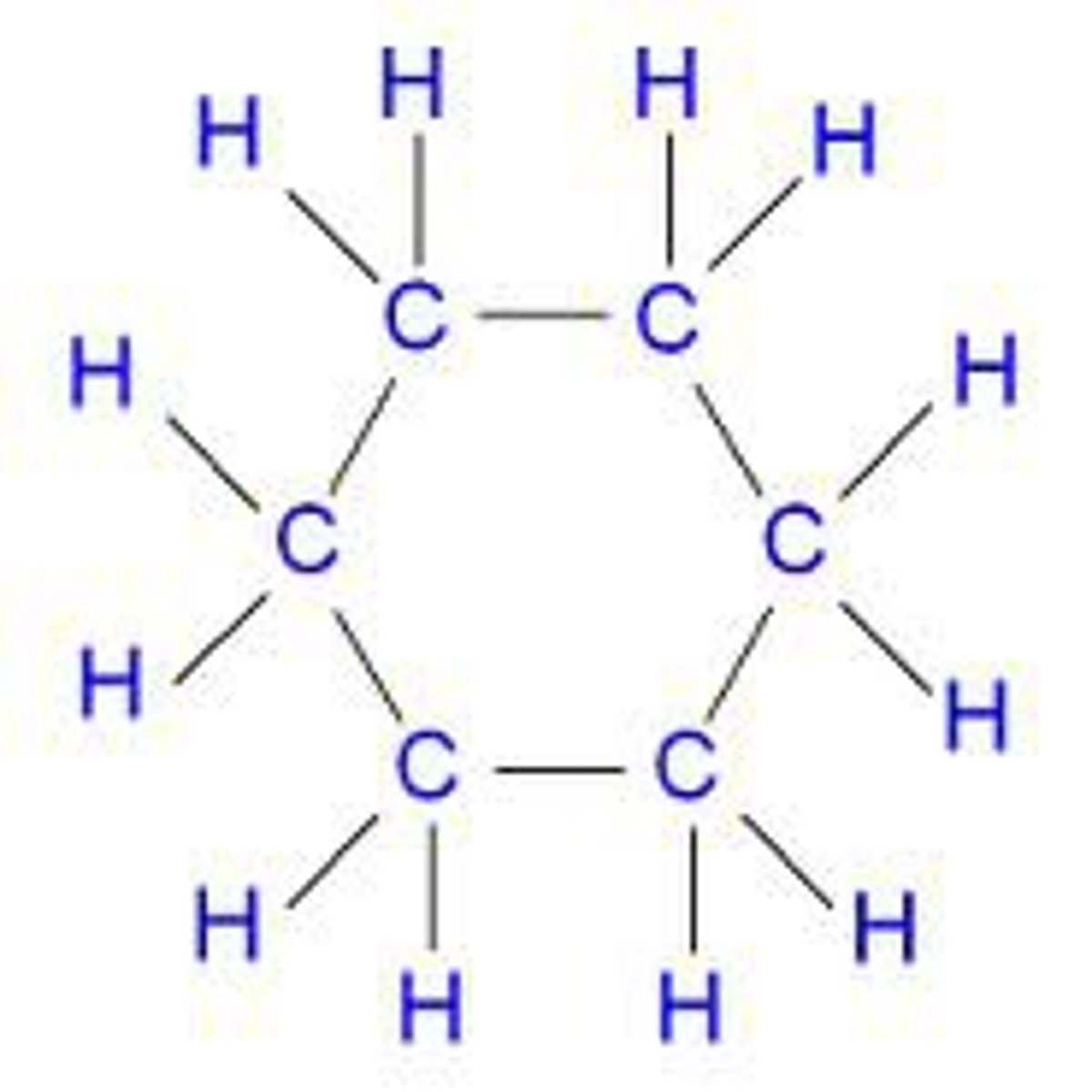 <p>cyclic (ring-shaped) saturated hydrocarbons, meaning they consist of carbon and hydrogen atoms arranged in a ring with only single bonds between the carbon atoms.</p>