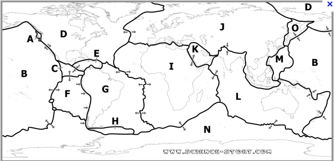 <p><span>On the map above, what is the name of Plate D?</span></p>