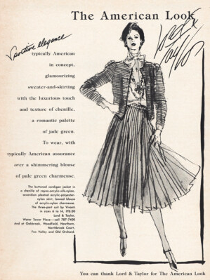 <p>vice president of Lord + Taylor who created the “American Look” campaign designed to celebrate and actively promote American designers</p>
