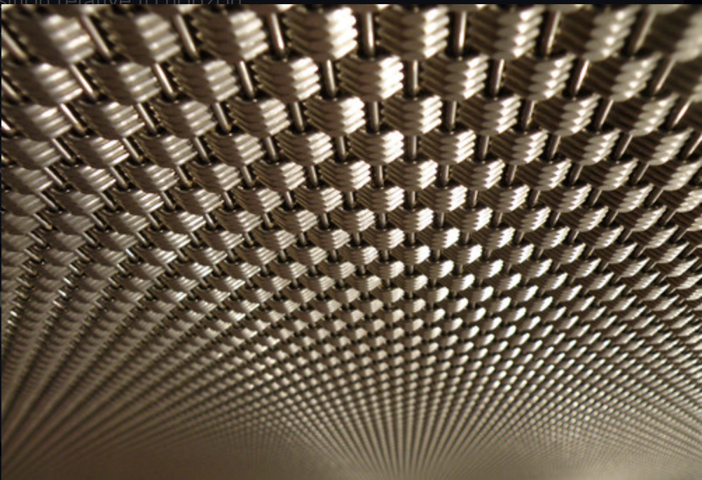 as distance increases, a texture gradually becomes denser and less distinct
