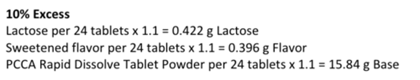 <p>10% excess</p>